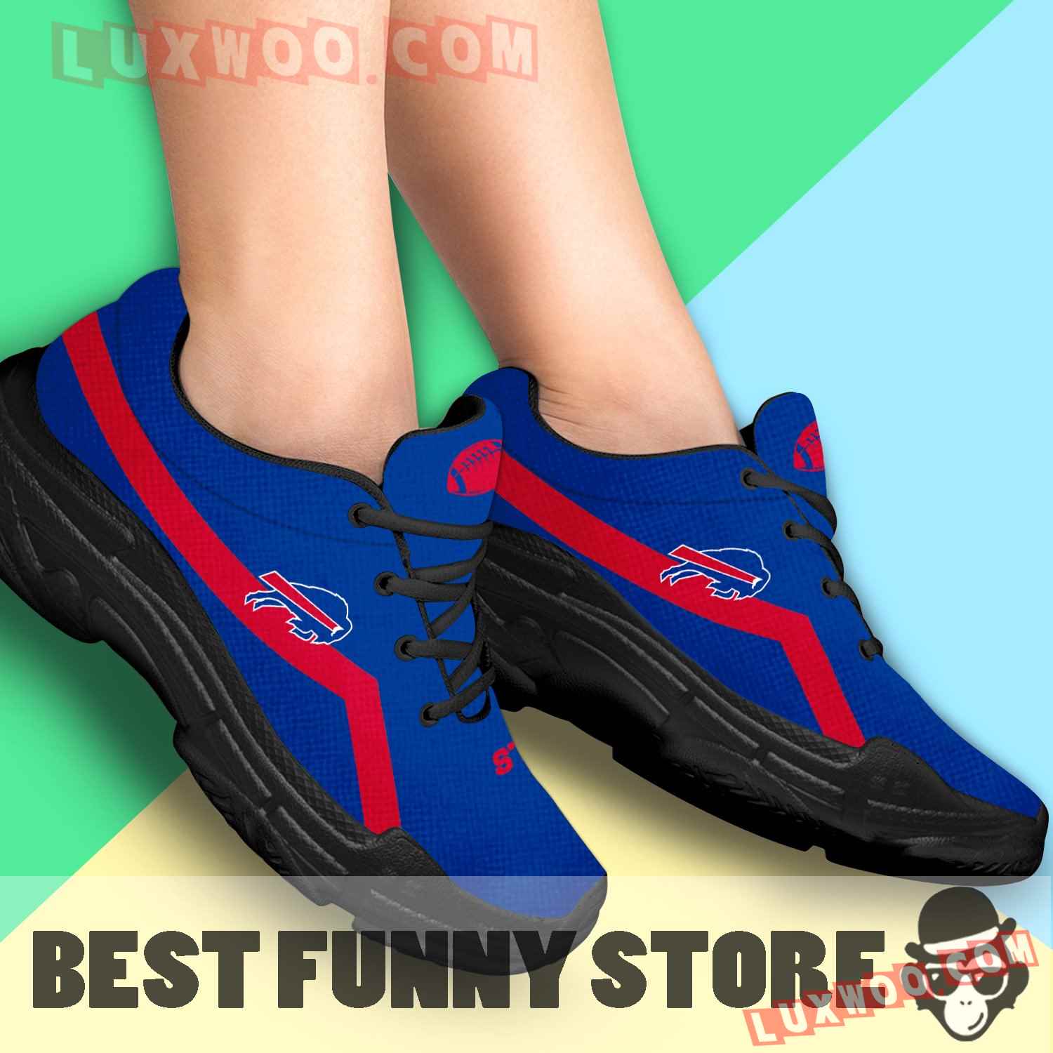 Edition Chunky Sneakers With Line Buffalo Bills shoes